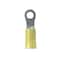 Panduit Ring Terminal, M3 Stud Size, 12 AWG, 600 V, Vinyl Insulated, Yellow, 50 PK PMV6-3R-L - alternate 1